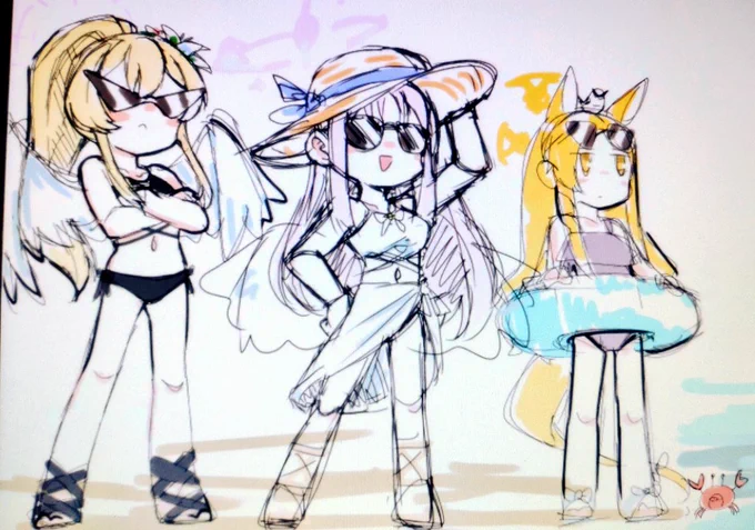 夏のティーパーティーですまない 完成するかは不明だよ