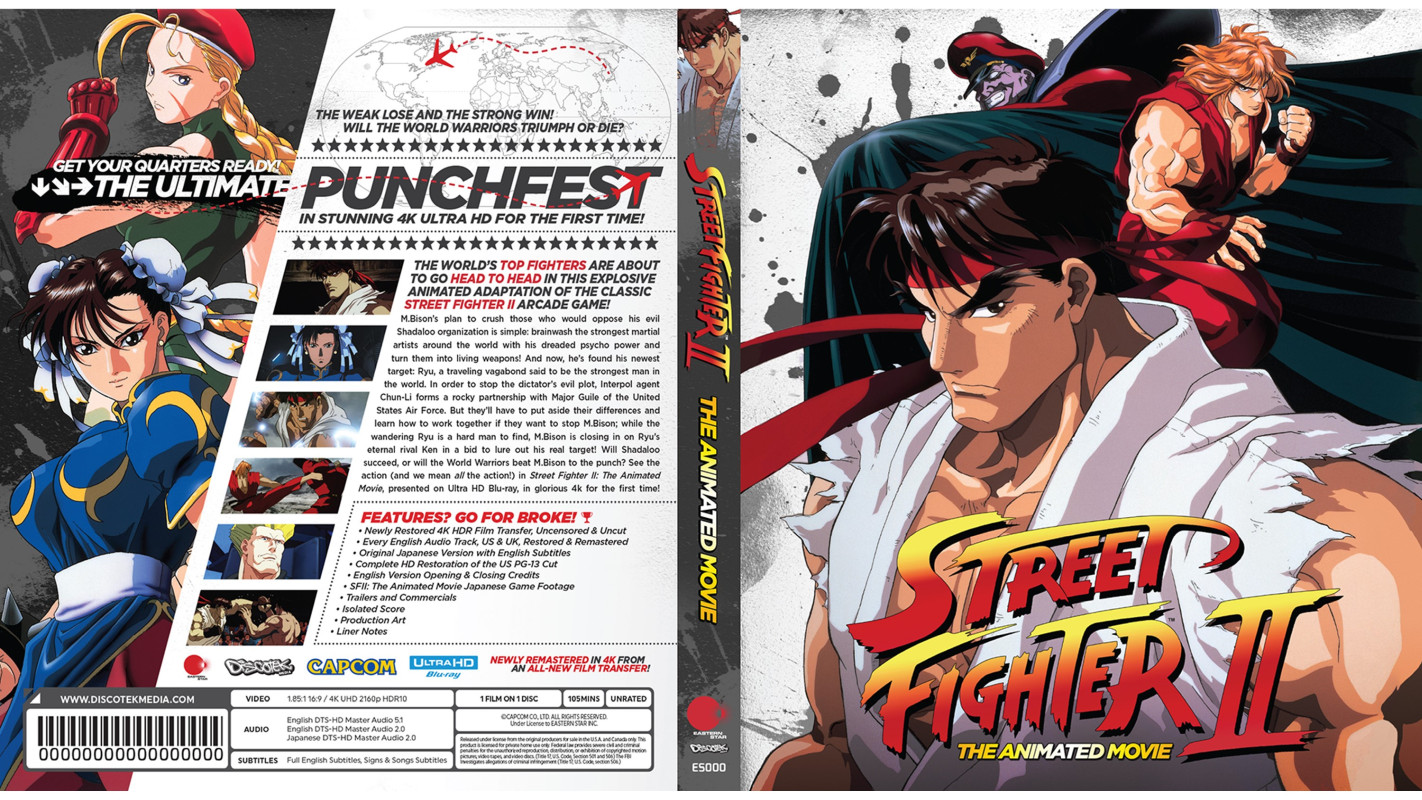 Discotek Media Solicits 'Street Fighter II: The Animated Movie' 4K UHD  Blu-ray Release