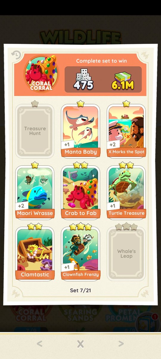 emenm01's tweet photo. wtt #MonopolyGo  
need :
-midsummer meadows (nest egg, butterfly feels) 
-marvelous marshes (pups at play) 
-beautiful bayou (egret elegance) 
-gilded mountains (white wolf) 
-coral corral (treasure hunt, whale's leap) 
-petal promenade (shiny, not tiny)
have: see pic https://t.co/tPDzEi92us