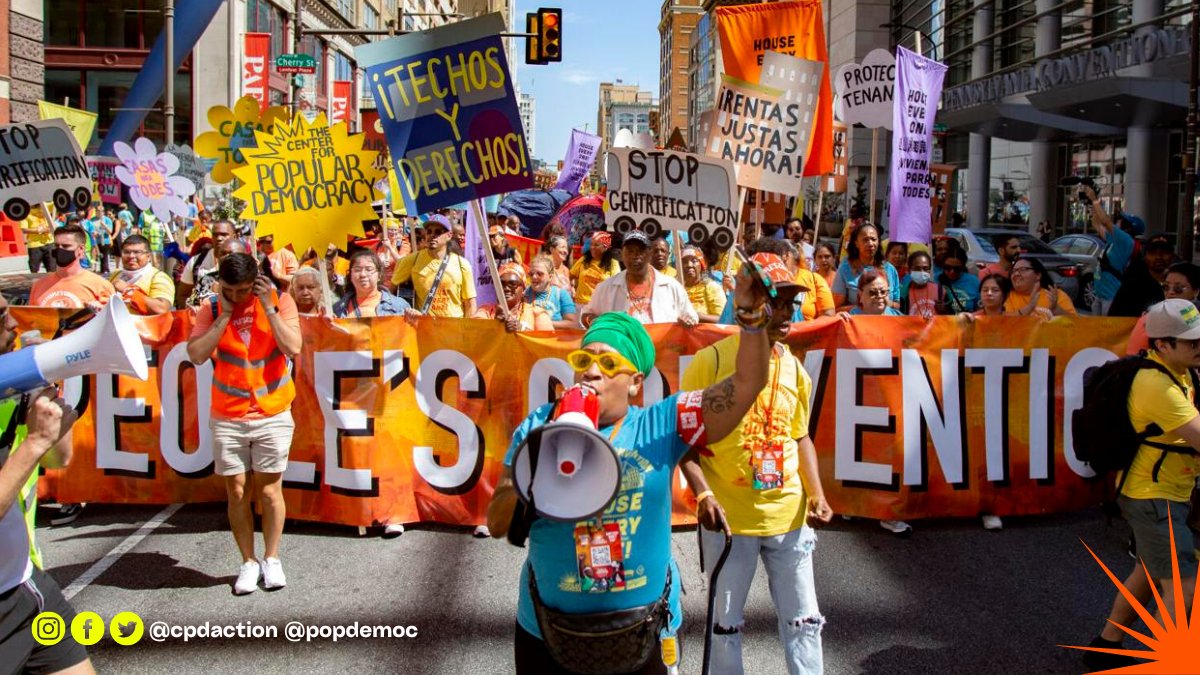 ¡Familia! This time last week, our affiliate network took the streets of Philadelphia Pennsylvania in a one-of-a-kind action demanding housing for every one… What a time, huh? 🥰💥