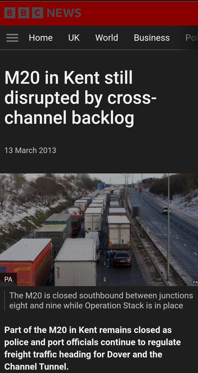 WillBlackwater2's tweet photo. @DenisMacShane But, its just a normal holiday season with delays at Dover.

#notBrexit https://t.co/OsTj5abDte