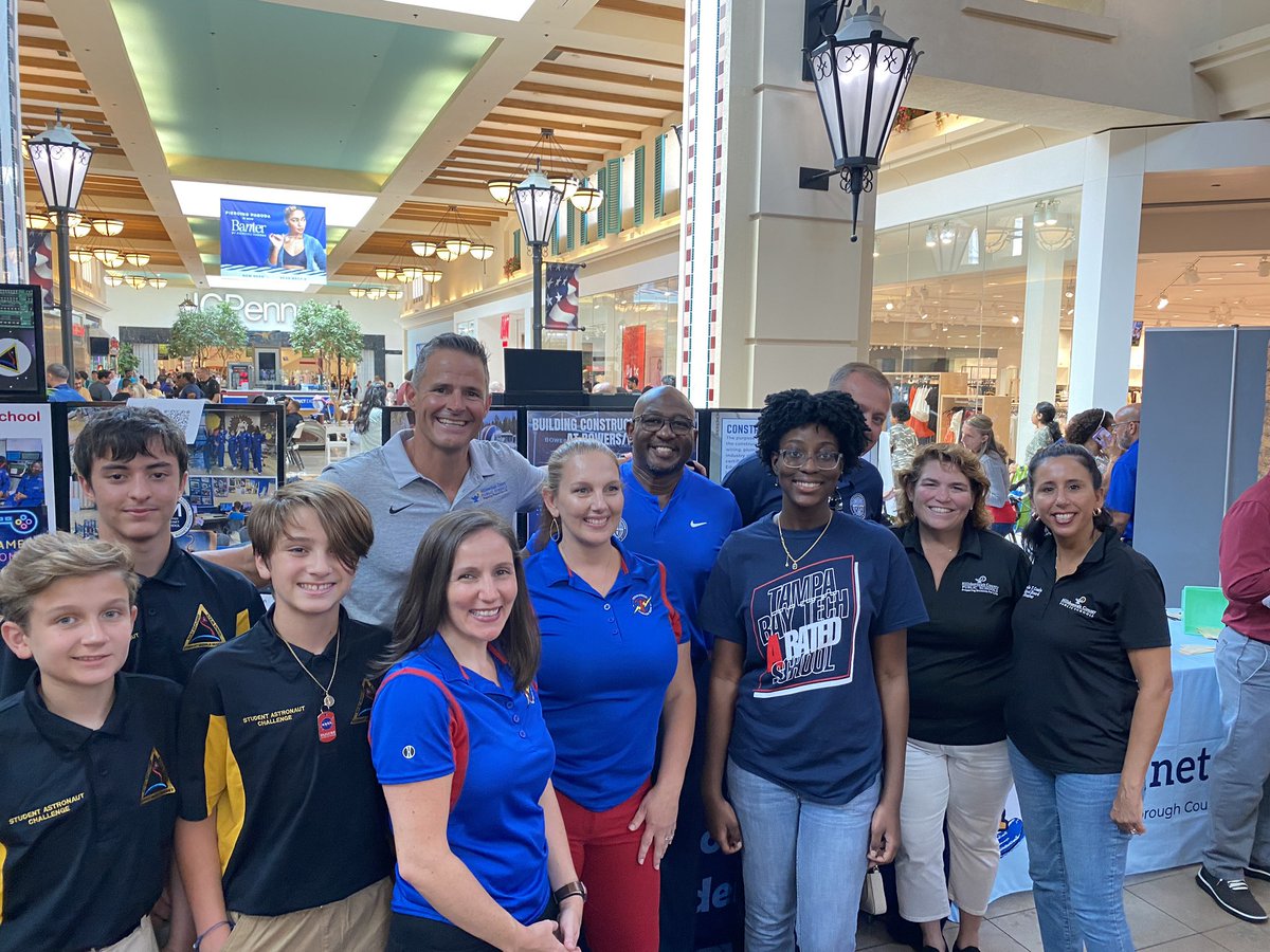 HillsboroughSch's tweet photo. The community came out strong for the 16th Annual Back to School Fair at WestShore Plaza! Thank you to all of the community partners &amp; district staff who participated, sharing their services and how they can best support our families to make it the best school year yet! https://t.co/H19hzq0pOw