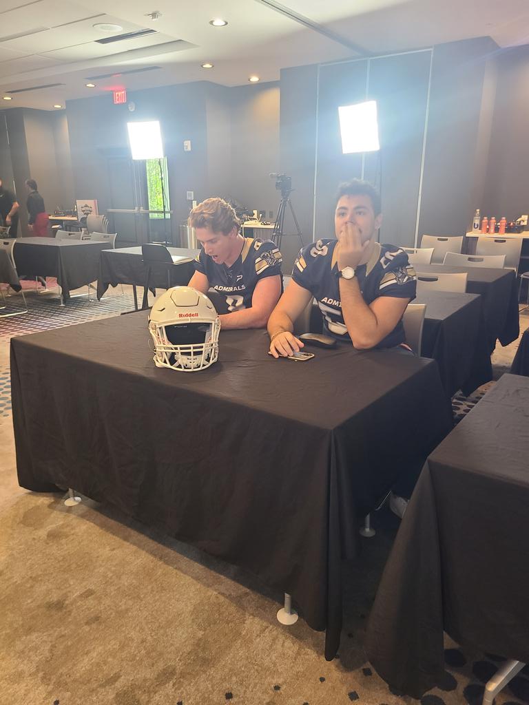 NPGAA media day getting ready to start! The Inaugural season is here! Let's Go! Row...the Boat! @CoachMosesAD @bryar_schenck @MarcosRamos904 @CoachDerrickW