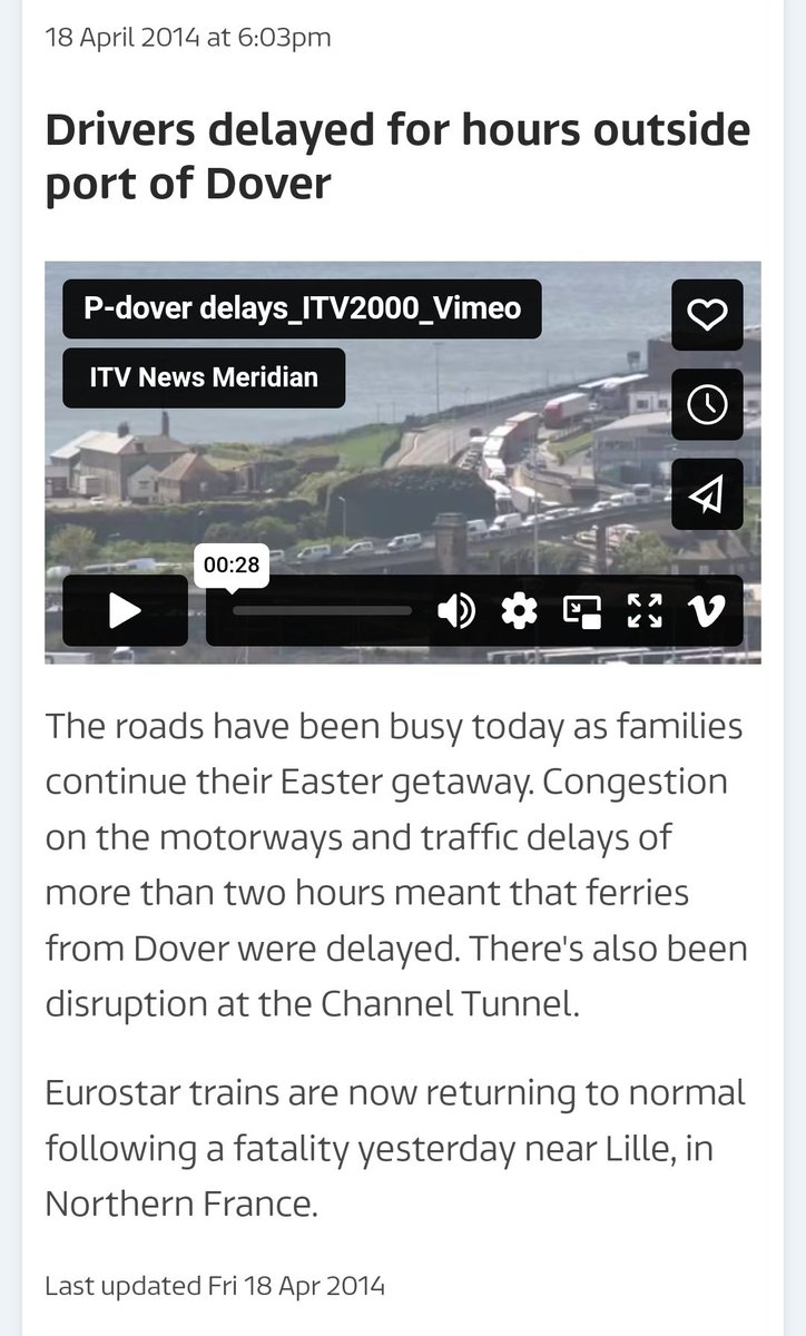 WillBlackwater2's tweet photo. @DenisMacShane But, its just a normal holiday season with delays at Dover.

#notBrexit https://t.co/OsTj5abDte