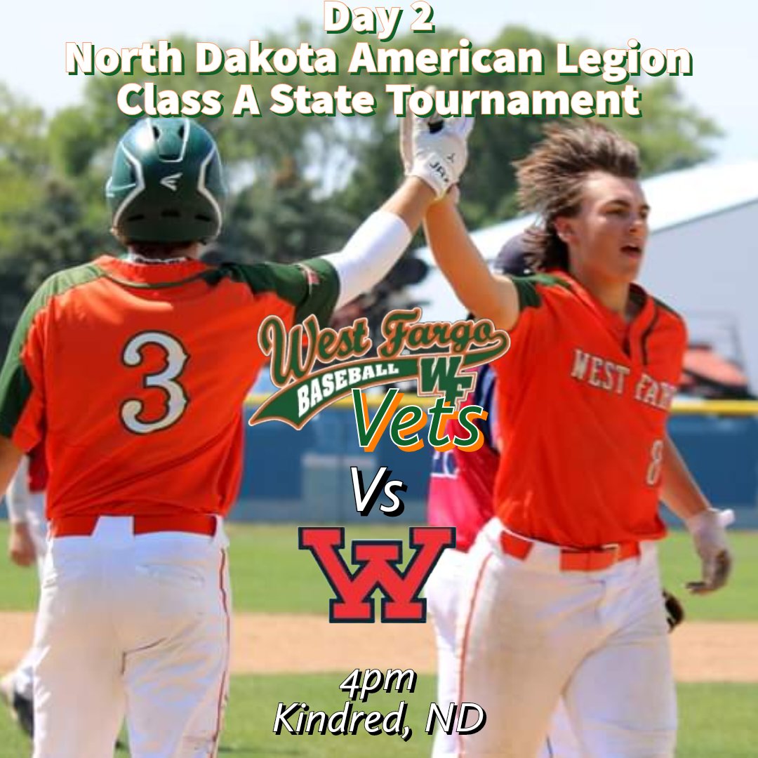 WFVets's tweet photo. @WFVets vs. Wahpeton 
4pm today! https://t.co/B8WID5cmO8