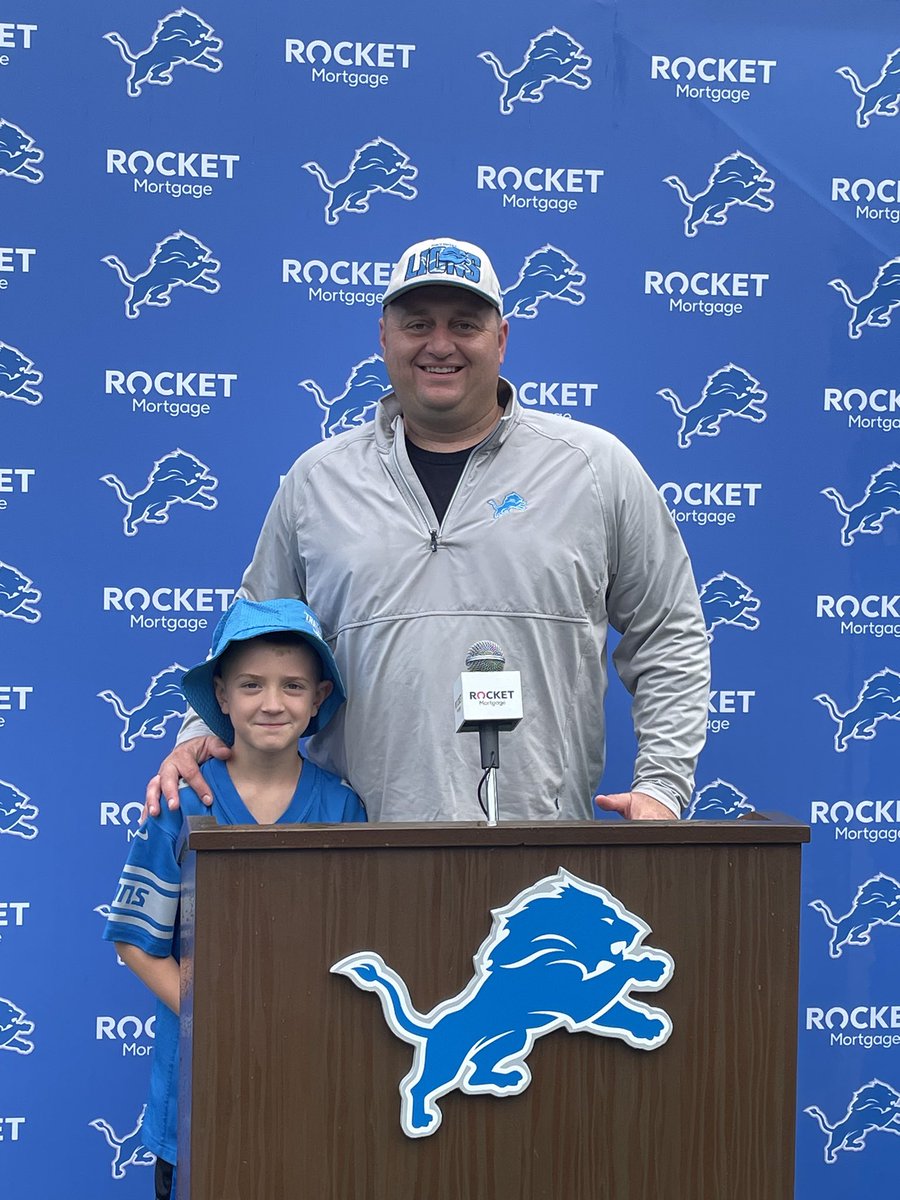 McCulleyTheBull's tweet photo. @Lions Superstar Fan Jax McCullen ready for season to kickoff! https://t.co/35RnkhD825
