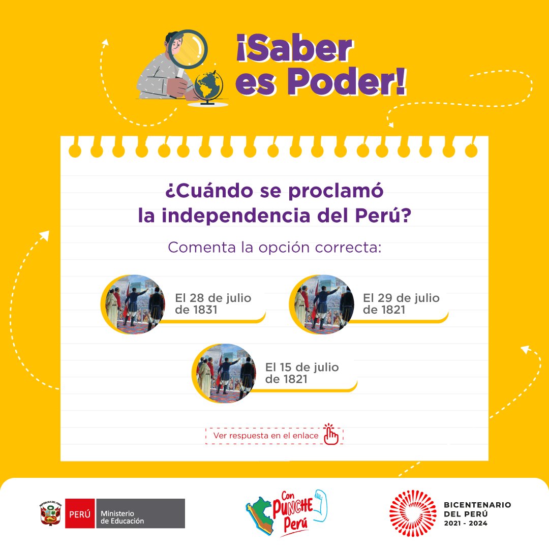 MineduPeru's tweet image. 💡 #SaberEsPoder | ¡Pon a prueba tus conocimientos!