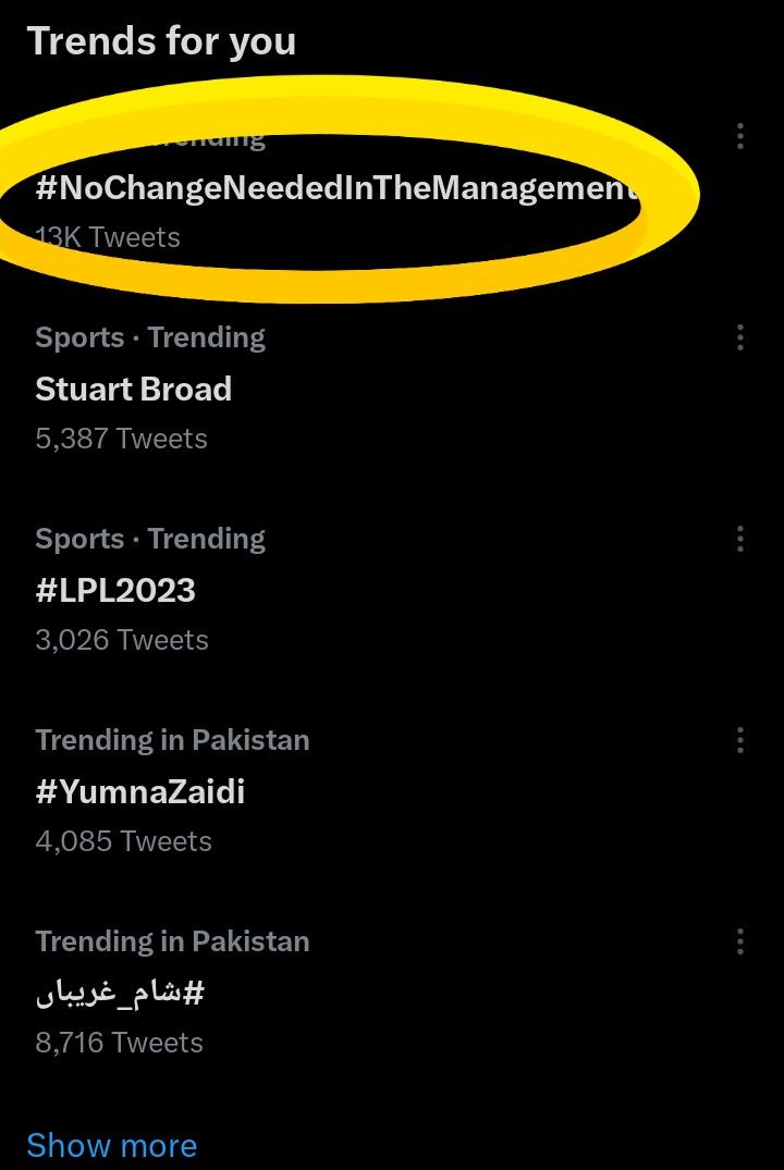 iaMalik02's tweet image. Well Done PCT Fans👏👏🤎.
MaSha Allah🤎🤎
Keep supporting and hardworking👍👍 . 
#NoChangeNeededInTheManagement