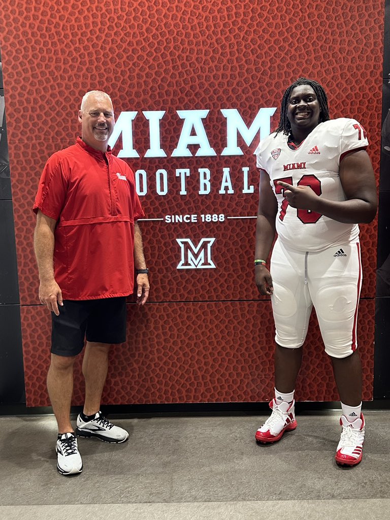Had a great time back at @MiamiOHFootball always great to be on campus @Coachipatton @MiamiOHFootball @RedHawksRecruit @PCtigerfootball @CoadyKeller1 @TheCoachHolman