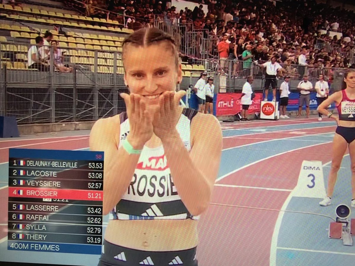 the30man's tweet photo. 🔥 Well done Amandine !! 

3️⃣ème titre de championne de 🇫🇷 sur 400m @FFAthletisme ! 

#SportAngers #Paris2024 https://t.co/QyH0q4aPyM