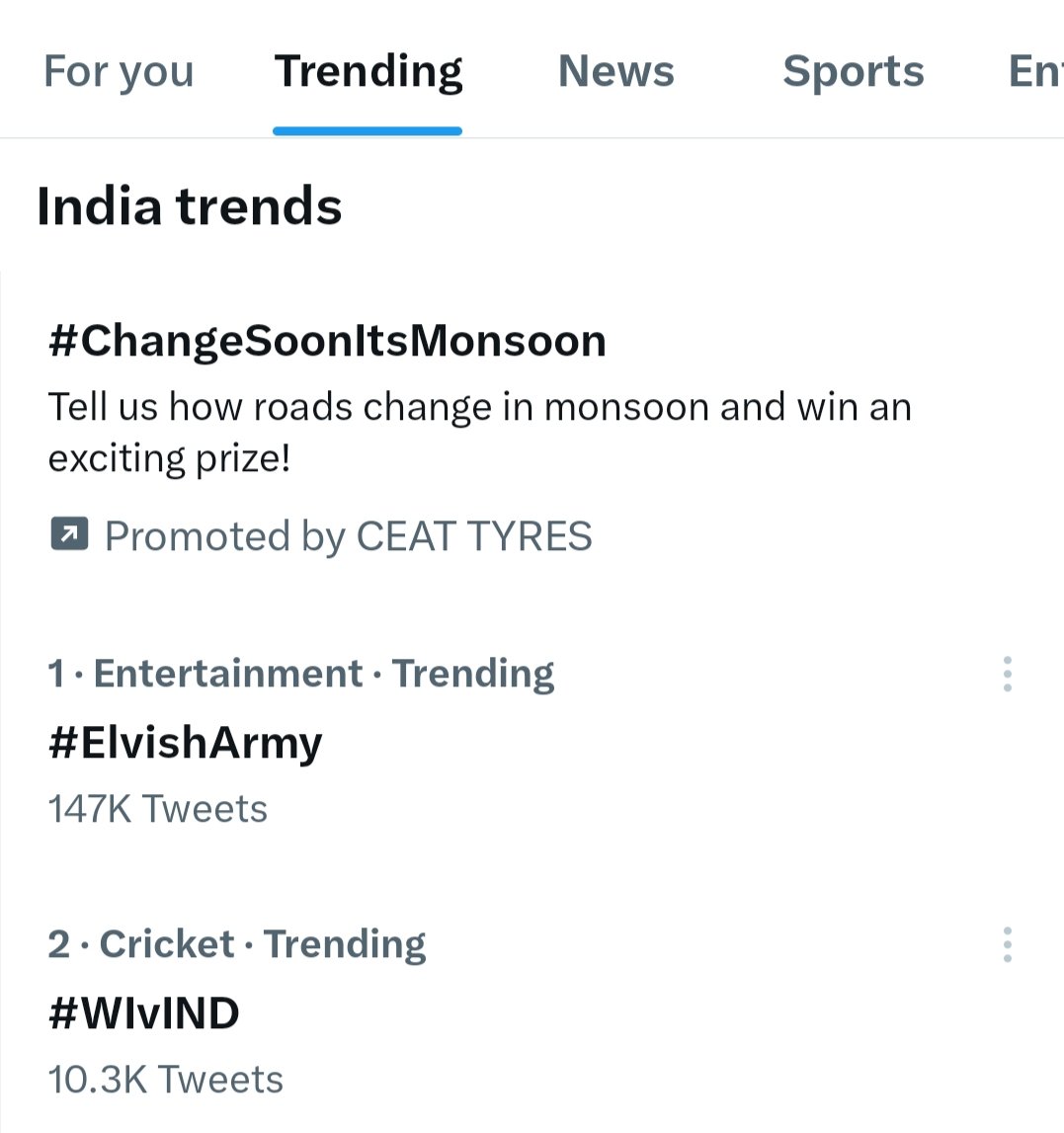 KunalKh54832632's tweet image. This is the power of #ElvishArmy 
we are trending at Number 1
STAY STRONG ELVISH #ElvishYadav𓃵
@ElvishYadav @BiggBoss_Tak @dilberkhandhad1 @JioCinema @JThakers @BeingSalmanKhan @Lakshay_36 @loveutuber @ShubhamTharwani @ShudhManoranjan @TeamRaoSahab @TellyFusion @TheKhabriTweets