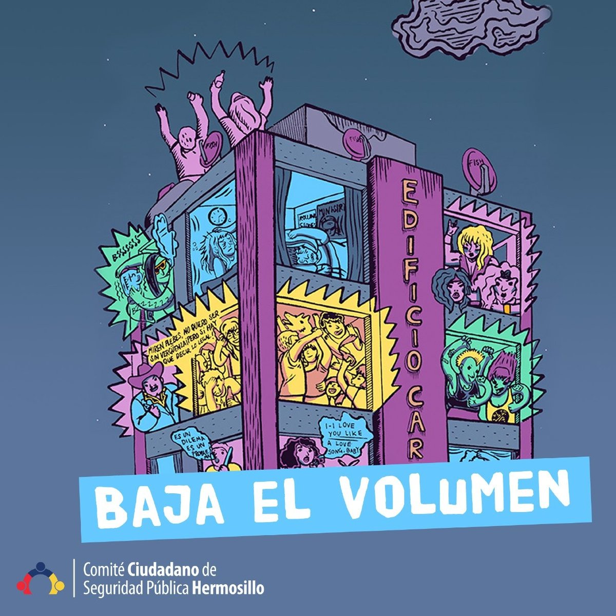 Llega el #FinDeSemana  🎉 y recuerda que debemos considerar a nuestros vecinos, procuremos no poner música muy alta y a altas horas de la noche 🕔🔇