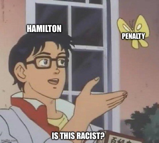 ccpr170's tweet photo. @F1 Lulu fans be like this 😭 deserved penalty btw https://t.co/j6qZUrFXvi