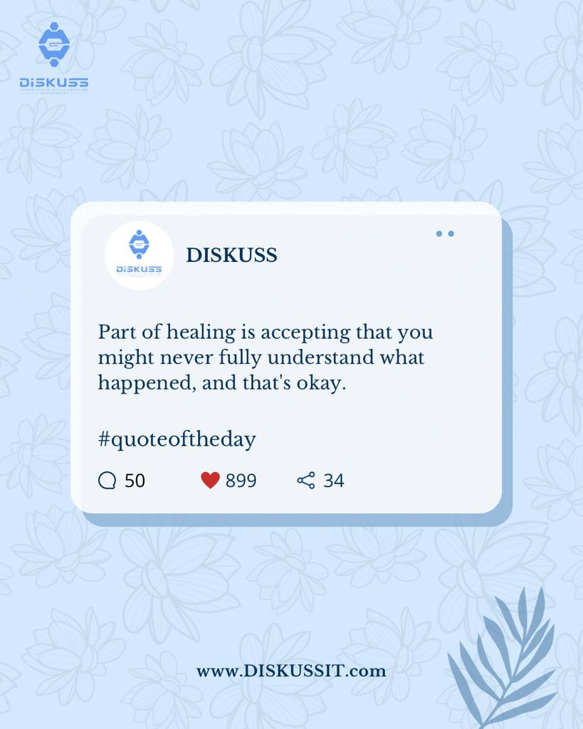 RokitDiskuss's tweet photo. Acceptance is your most important step towards recovery🫶🫶

#mentlhealthsupport #mentalhealthapp #mentalhealth #mentalhealthmatters #mentalhealthawareness #onlinetherapy https://t.co/D2gVrU8LgP