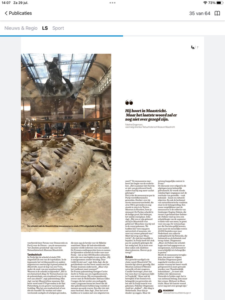 <a href="/Le_Museum/">Muséum national d'Histoire naturelle</a> <a href="/LaBartholomeus/">Vikkie Bartholomeus</a> #MOSASAURUS #LEGRANDANIMAL #Maastricht