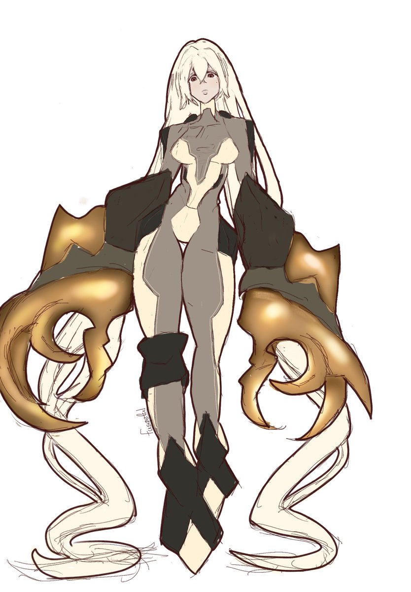 fusqeful's tweet photo. Miss white devil #ocart https://t.co/erREF297Ty