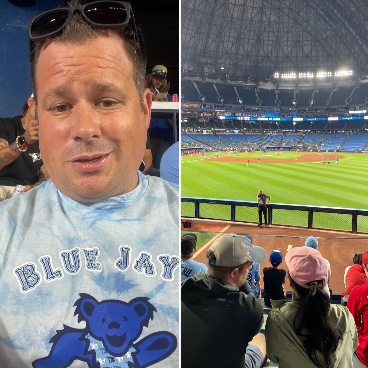 bshell78's tweet photo. Taking in the Ohtani Show from the outfield district at the Dome. AND it’s @gratefuldead promo day!!! #bestpromoever #gojaysgo #deadhead https://t.co/EAqx3cbVxp