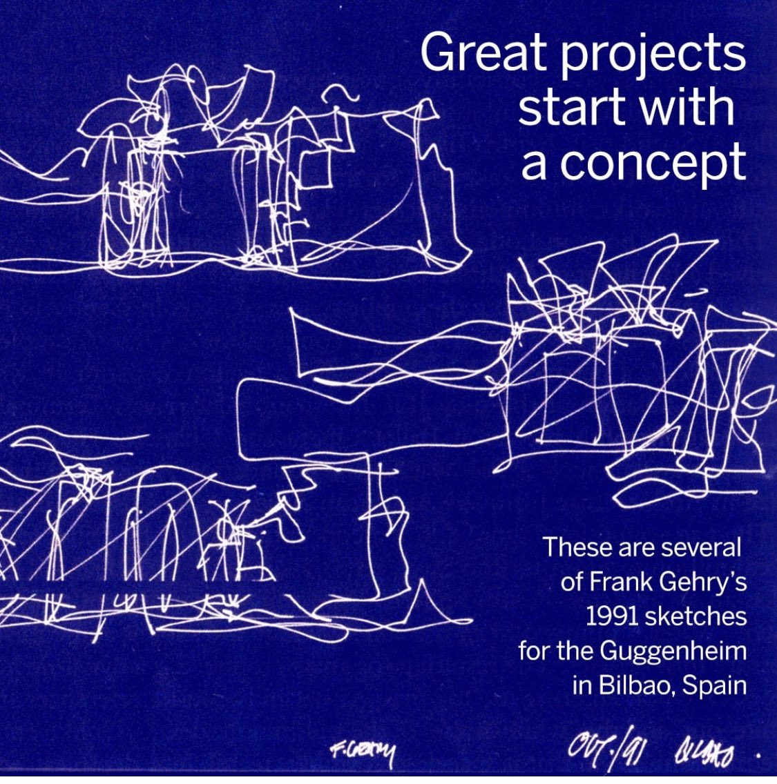 UrbanConfluence's tweet photo. Great cities do great things…
It all starts with a concept sketch.
The Guggenheim museum in Bilbao, Spain attracts over 1.2 million visitors per year and the museum's contribution to their GDP amounts to over $413 million euros since they’re opening in 1997. https://t.co/QqyfyW1jMx