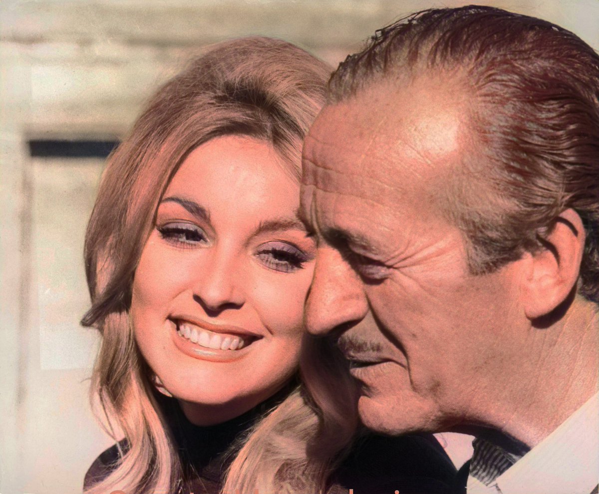 Sharon Tate on David Niven: 
'The first day that David walked on the location I thought this is the man I'm going to marry. Oh gee, he's so suave, elegant, handsome and witty. And the funny thing is I did my first film with him.'

Niven passed away 40 years ago today. #DavidNiven