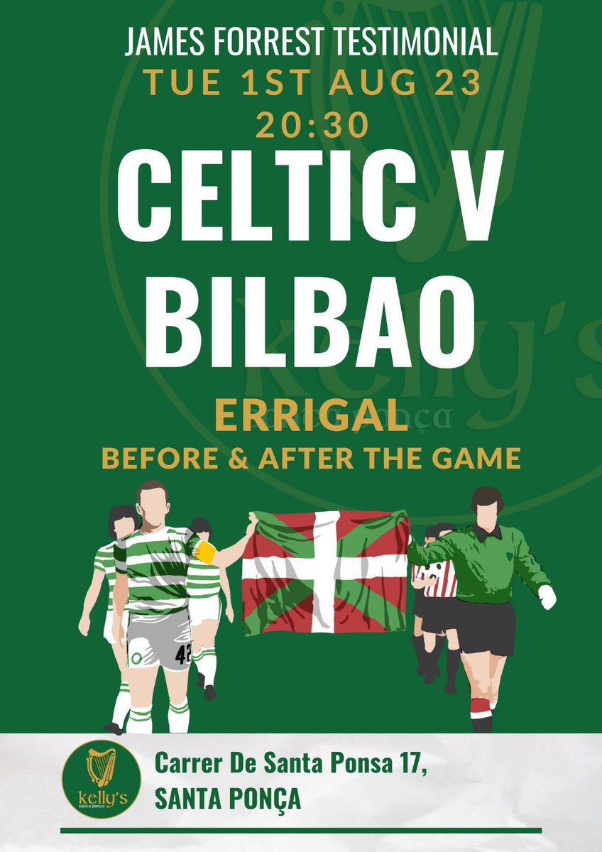 celticawayday's tweet photo. Next up for us and @CelticFC is match against our Basque Brothers
โSongs of praiseโ before and after match with Errigal
#CelticFC #Santaponsa #Kellysbarsantaponsa @celticbars https://t.co/W18HmPNGD2