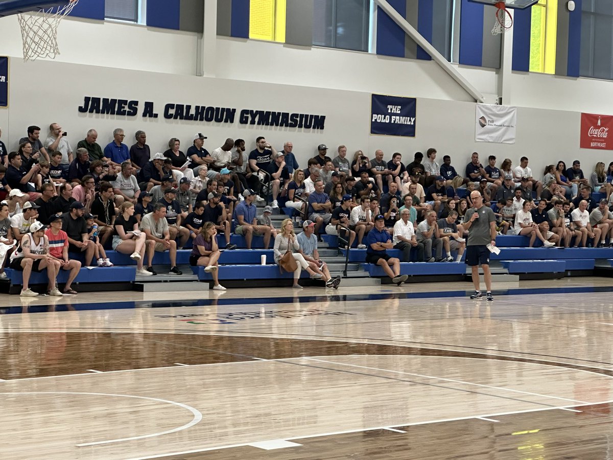 We had a terrific morning with <a href="/UConnMBB/">UConn Men's Basketball</a> as they held an exciting scrimmage <a href="/USJCT/">University of Saint Joseph</a>! I’m so glad fans were able to take in this event on our campus! Best of luck to the Huskies on their European tour next week! <a href="/USJ_BlueJays/">USJ Blue Jays</a>
