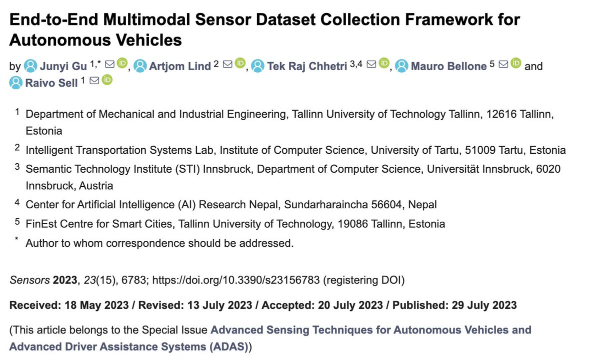 CairNepal's tweet photo. We are delighted to share one of our joint work.

Link: https://t.co/tWnldw5ls8 
#AutonomousVehicles #ArtificialIntelligence #sensorfusion #selfdrivingcar https://t.co/5CxpQFycYL