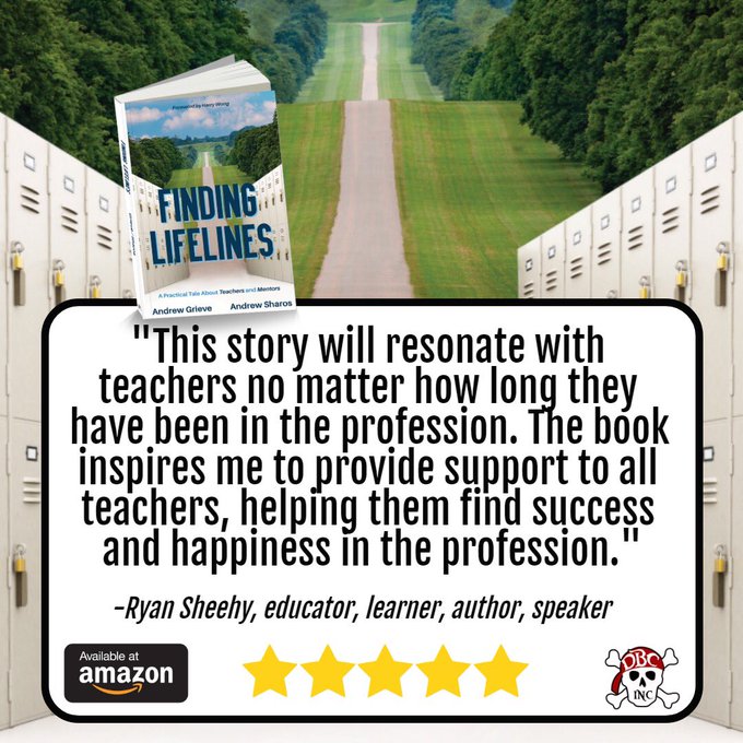 burgessdave's tweet photo. #FindingLifelines from @AndrewSharosAP &amp; Andrew Grieve is a wonderful allegory style education book for new teachers and their mentors!
https://t.co/I0UGItOrSm
#dbcincbooks #tlap #leadlap https://t.co/a1uZuLIMg4