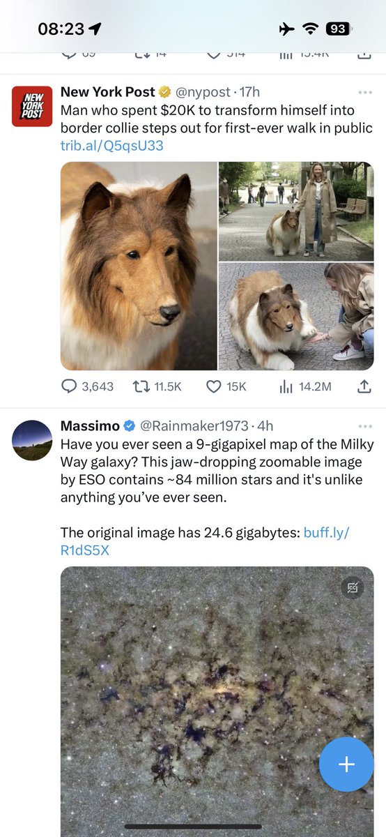 hiding the chrome and navigation on scroll is great. higher density