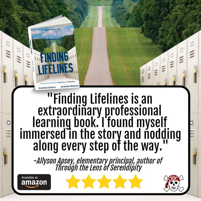 Dave Burgess (@burgessdave) on Twitter photo #FindingLifelines from <a href="/AndrewSharosAP/">Andrew Sharos</a> & Andrew Grieve is a wonderful allegory style education book for new teachers and their mentors!
amazon.com/Finding-Lifeli…
#dbcincbooks #tlap #leadlap #FindingLifelines from <a href="/AndrewSharosAP/">Andrew Sharos</a> & Andrew Grieve is a wonderful allegory style education book for new teachers and their mentors!
amazon.com/Finding-Lifeli…
#dbcincbooks #tlap #leadlap
