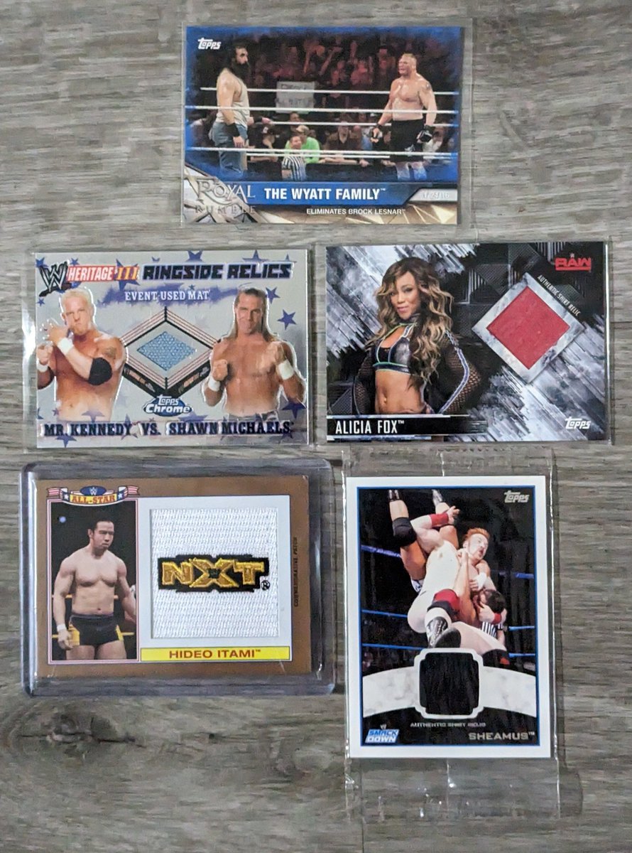 epicfamilycards's tweet photo. 🔥#TwitterNational3 Stack Sale🔥

WWE Relics/Parallel

Wyatt $2
Itami $3
Dual $4
Fox/Sheamus $5

See pinned tweet for sale/shipping info

Hosted by @HiveCards @HiveRetweets
Sponsored by @SimmosSigs

Follow all 75 sellers👇
 https://t.co/cP5M9PBsMG… https://t.co/hcgXHU6GUg