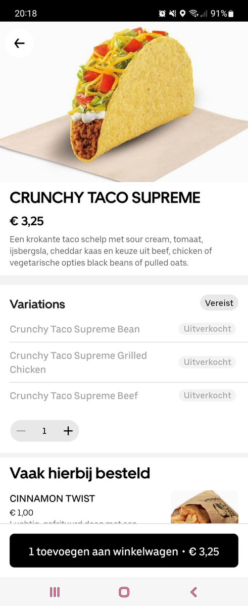 Junkim_XL's tweet photo. Wow al 3 dagen dit @TacoBellNL  hiervoor komen we, dit is jullie naam ook nog eens! Zo jammer, dan maar maccie https://t.co/jvU1rtGNz2