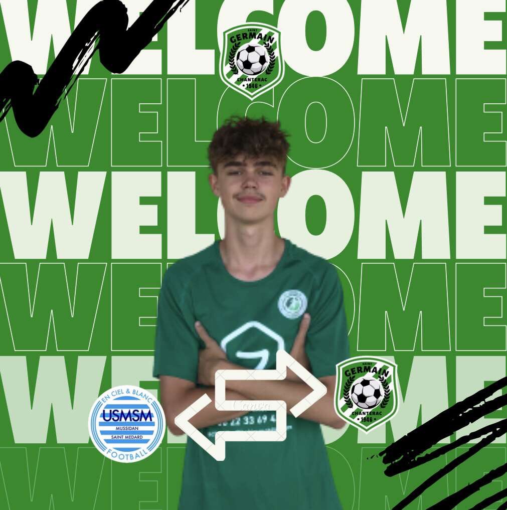 ASgermainfoot's tweet photo. Here we go✅
Arrivé en provenance des U17 de Mussidan, le milieux de terrain RENAUDIE Mathéo rejoint St Germain/Chanterac
ALLER LES VERTS !!!!! 💚🤍💚 https://t.co/FxczZjzOZJ