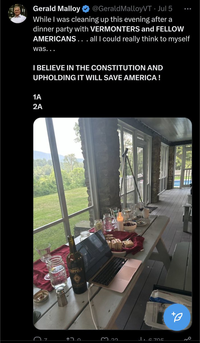VermontPBR's tweet photo. The man posts from a rose gold MacBook. HE CANNOT BE TRUSTED https://t.co/66G1gzCiEP
