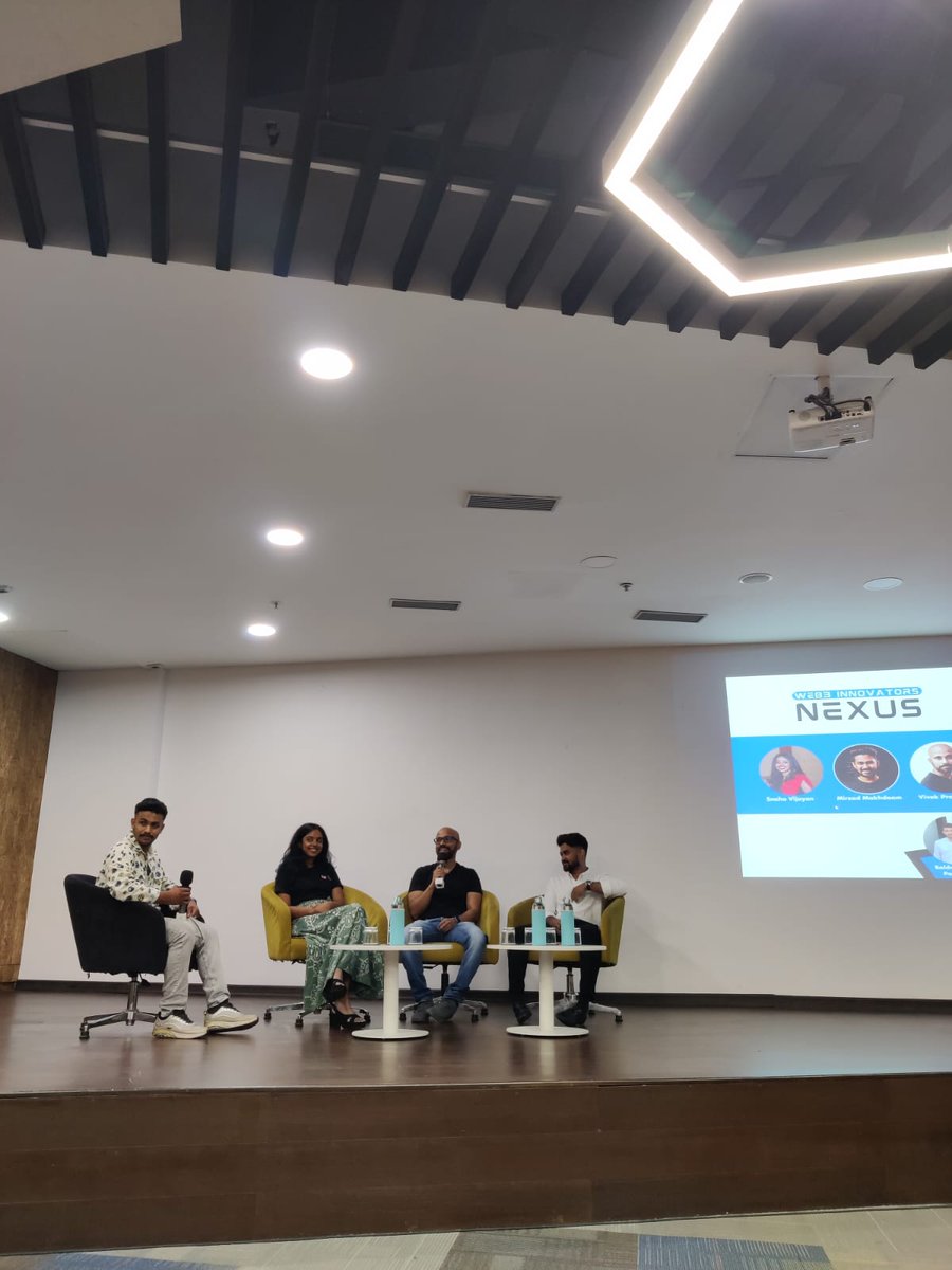 JISHNU_MURALE's tweet photo. #Web3 Innovators #Nexus, an event dedicated to fostering the growth of #startups in the transformative world of #Web3 conducted in association with #Google for #developers, #Nordek, #Nefto, #Muzik2Nft, #wallet Hunter and Kerala Startup Mission.
#Web3 #Google #nordek #nefto https://t.co/J0SIMMQUn0