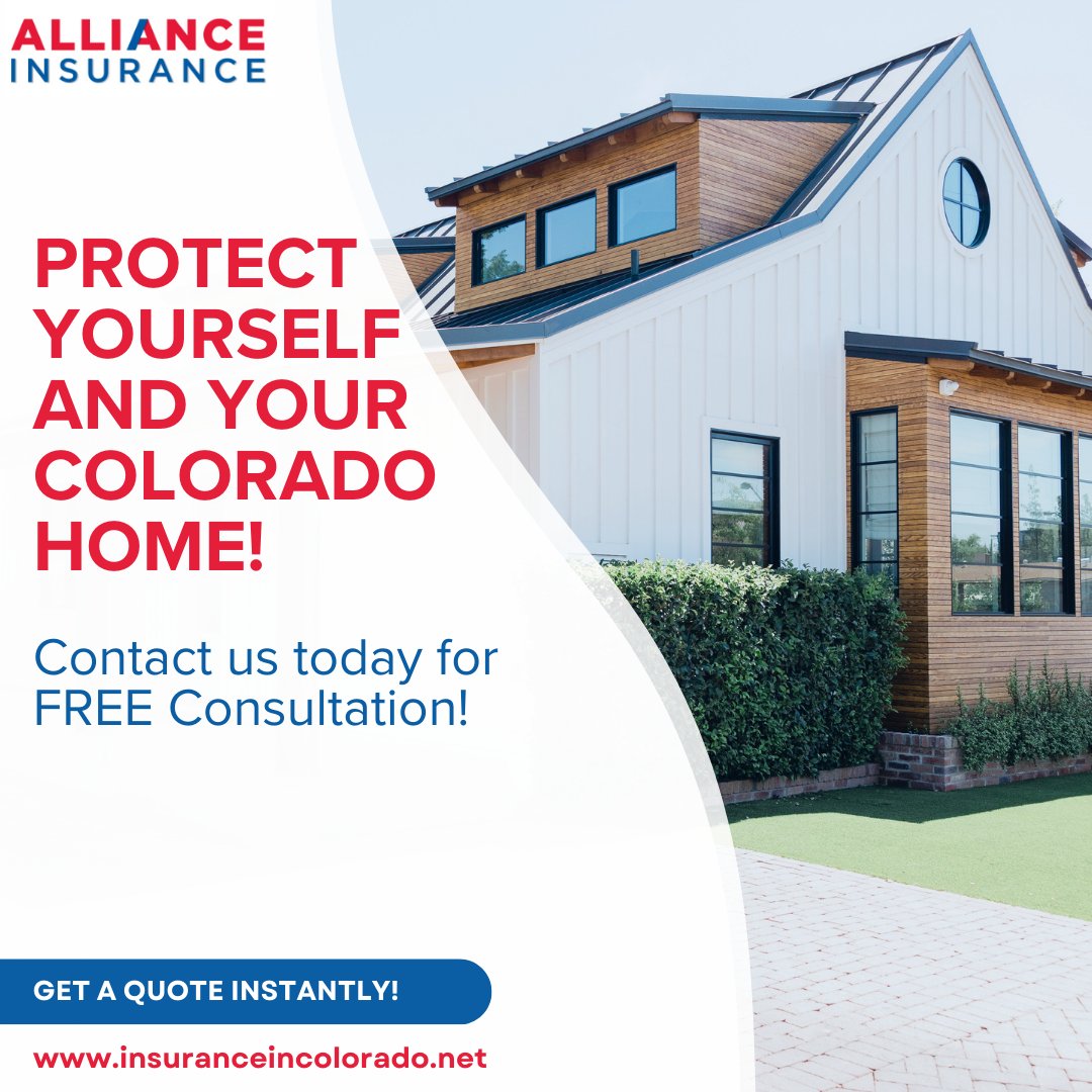 AllianceInsurCO's tweet photo. Your Colorado home ranks as one of the biggest investments you'll make in your lifetime. Protecting that investment with a homeowners insurance policy from Alliance Insurance Services simply makes sense. Contact us to speak with an independent agent for all of your home insur ... https://t.co/fwSUaIbI12