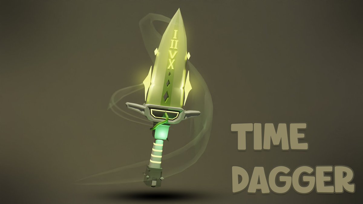 DakiBorGo's tweet photo. - Time Dagger. I think it is *time* to come back with models? #ROBLOX #RobloxDev #robloxart https://t.co/bt1K7nbrHb
