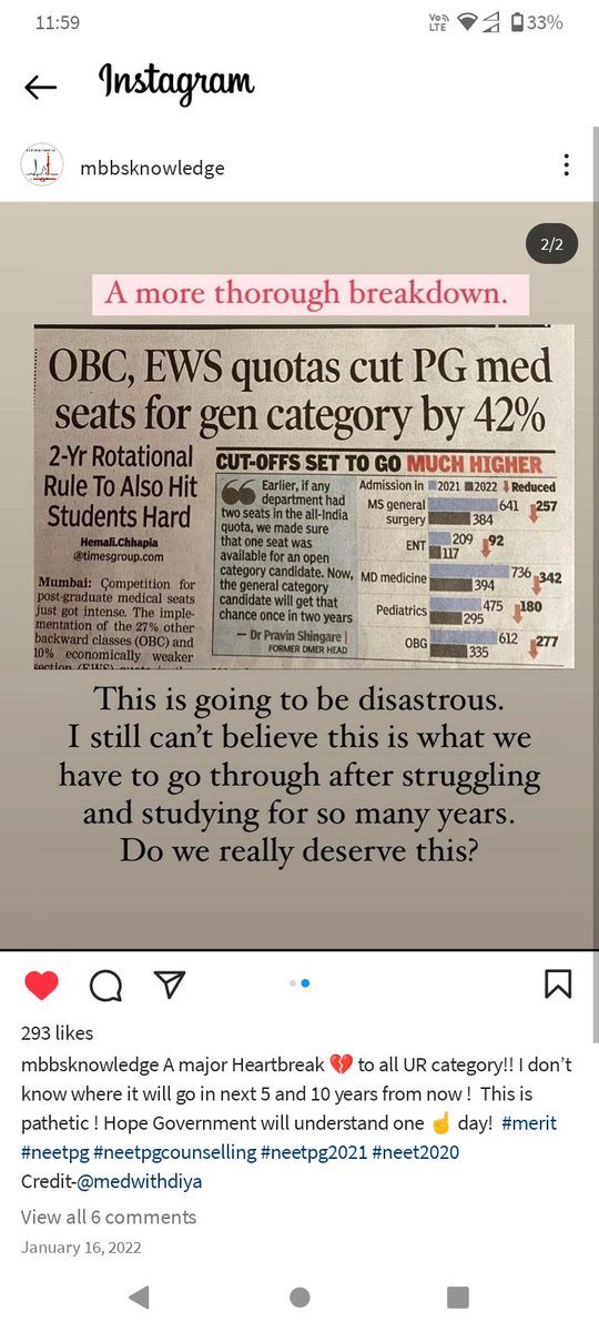Ali_KhanMD's tweet photo. To anyone who's up for giving neet PG in the coming years, stop.
Leave it, prepare for foreign exams, get out of this place. The seat matrix this year was even bad for the UR students. It'll only get worse. Take a wise decision rn, don't regret later! https://t.co/g1QtPi5po5