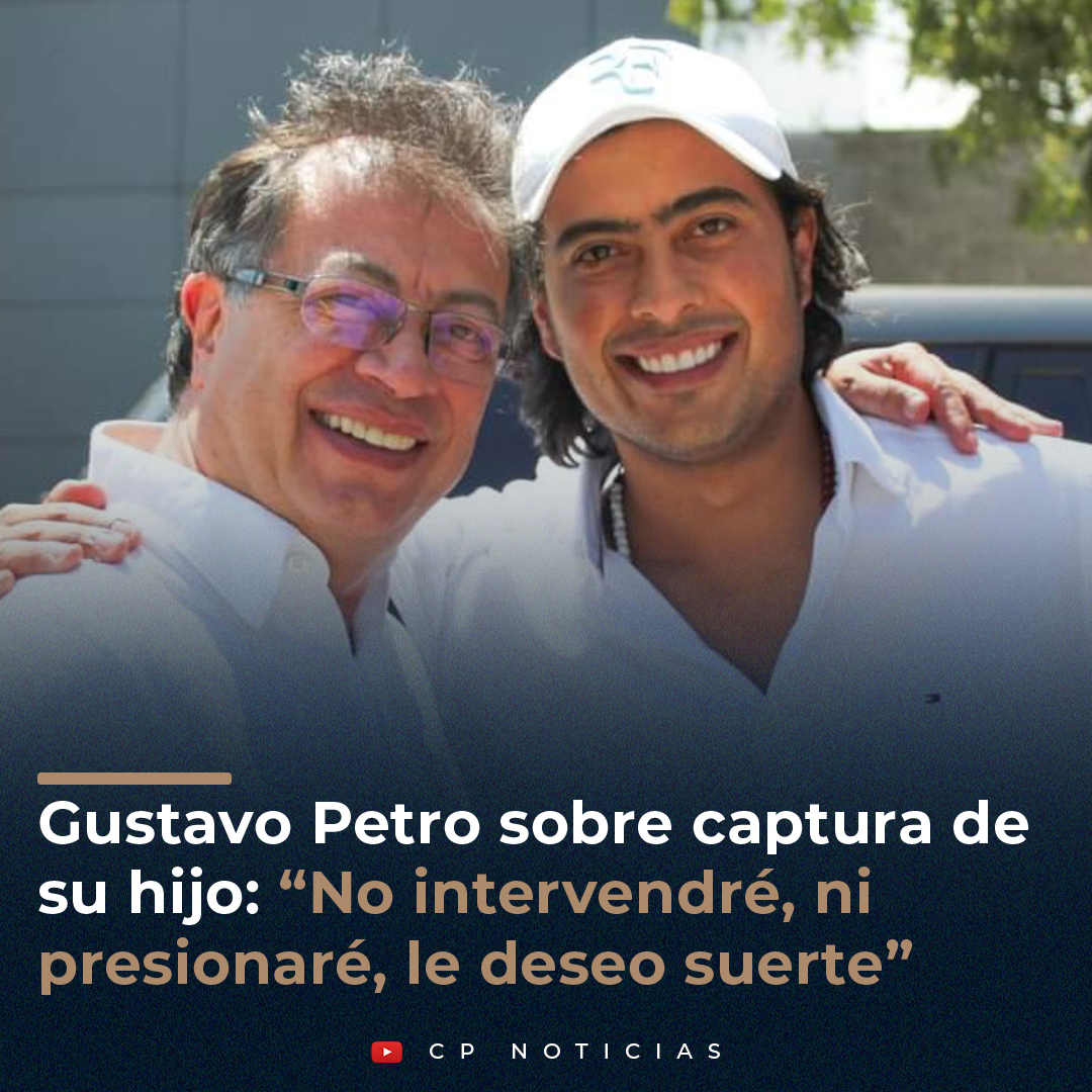 claroypelaord's tweet photo. https://t.co/78M8s1fTp4
El presidente de Colombia, Gustavo Petro, asegura que no influirá en las decisiones de la Fiscalía tras la captura de su hijo Nicolás por delitos de lavado de dinero y enriquecimiento ilícito. https://t.co/rwxi76vth6