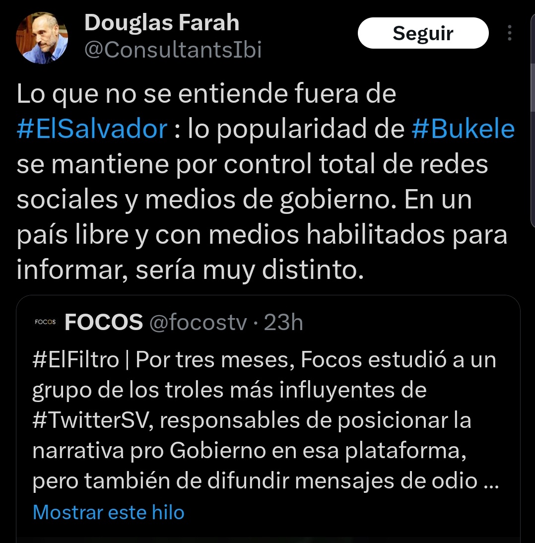 AnonimoSV503's tweet photo. ¡ Control total de las redes !

De cual fuman estos opositores. https://t.co/2L9UnYDQQR