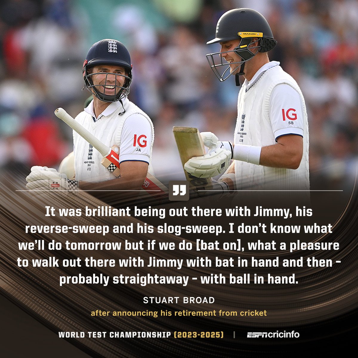 Jimmy and Broady, together for one last time 🥹