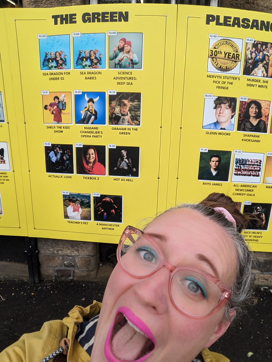 MadameOpera's tweet photo. I'm HEEEEEEEEEEEEEEEEEREEEEEE!! 
hello @ThePleasance !!
Hello @edfringe !!
Who's ready for some HIGH NOTES!!!! 
#opera4kids #opera4everyone https://t.co/rXiRBgb9Vx