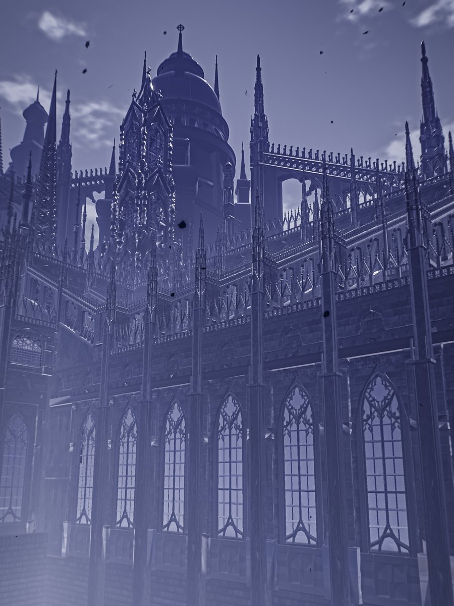 Neomance's tweet photo. A Gothic Landscape Shrouded By The Rain And Fog
雨と霧に包まれたゴシックな風景

World : ＋Eldzweowl＋
Author : ᴅᴇʀᴜᴛᴀ

World URL :
https://t.co/6HyYa95vR0

#VRChat #VRC #VRChat_world紹介
#VirtualPhotography #Neo写真 https://t.co/WIRZwGcUas