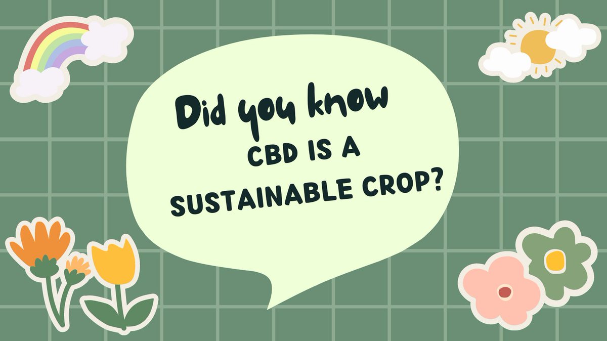 Hempeutics's tweet photo. CBD isn't just a natural remedy; it's also an eco-friendly choice.  Hemp requires little space and water to grow, and is naturally pest resistant. Seeds, stalks, and leaves of the hemp plant can be used in various products like textiles and soaps, reducing waste.  #CBD https://t.co/vALEqe4eHI