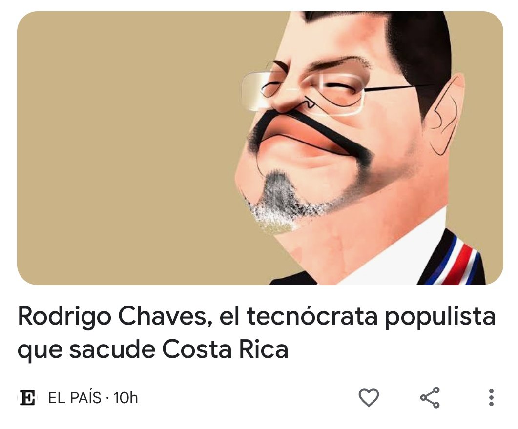 pfonsecaq's tweet photo. Aunque desde la campaña distintos medios señalaron actitudes populistas, creo que este artículo de hoy de El País es el bautizo oficial ante la comunidad internacional de Rodrigo Chaves como presidente populista de Costa Rica, sin medias tintas. Nuevo nivel desbloqueado. https://t.co/LHL6oxI1xA
