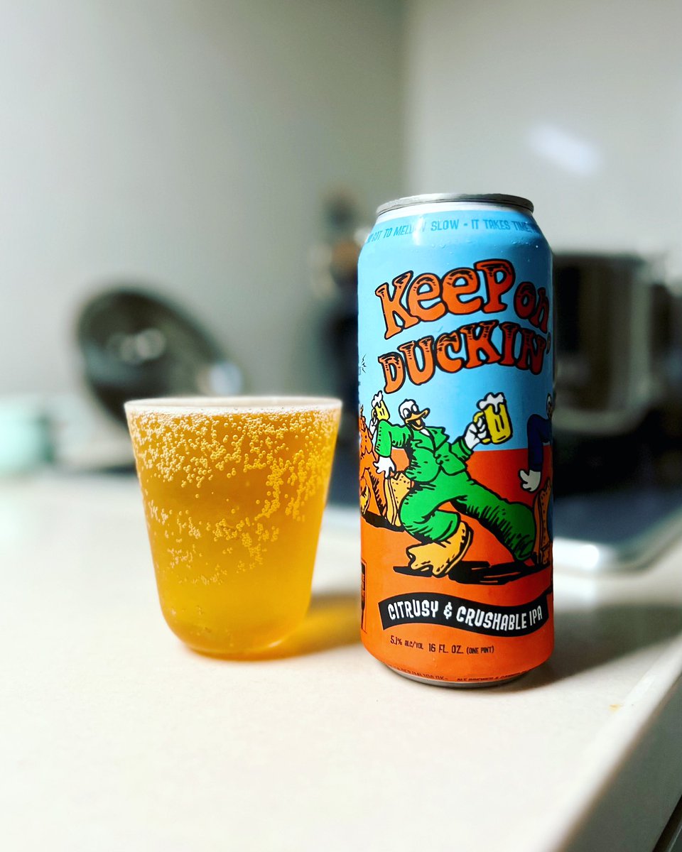 aijiroriine's tweet photo. 今日の早朝ビール😋 #DuckFoot Keep on Duckin' 🦆スッキリ爽快ダンクネス❗️からはじまり温度の上昇とともに広がるモルトの甘み🍯

#ダックフット https://t.co/SuMXexLxXn