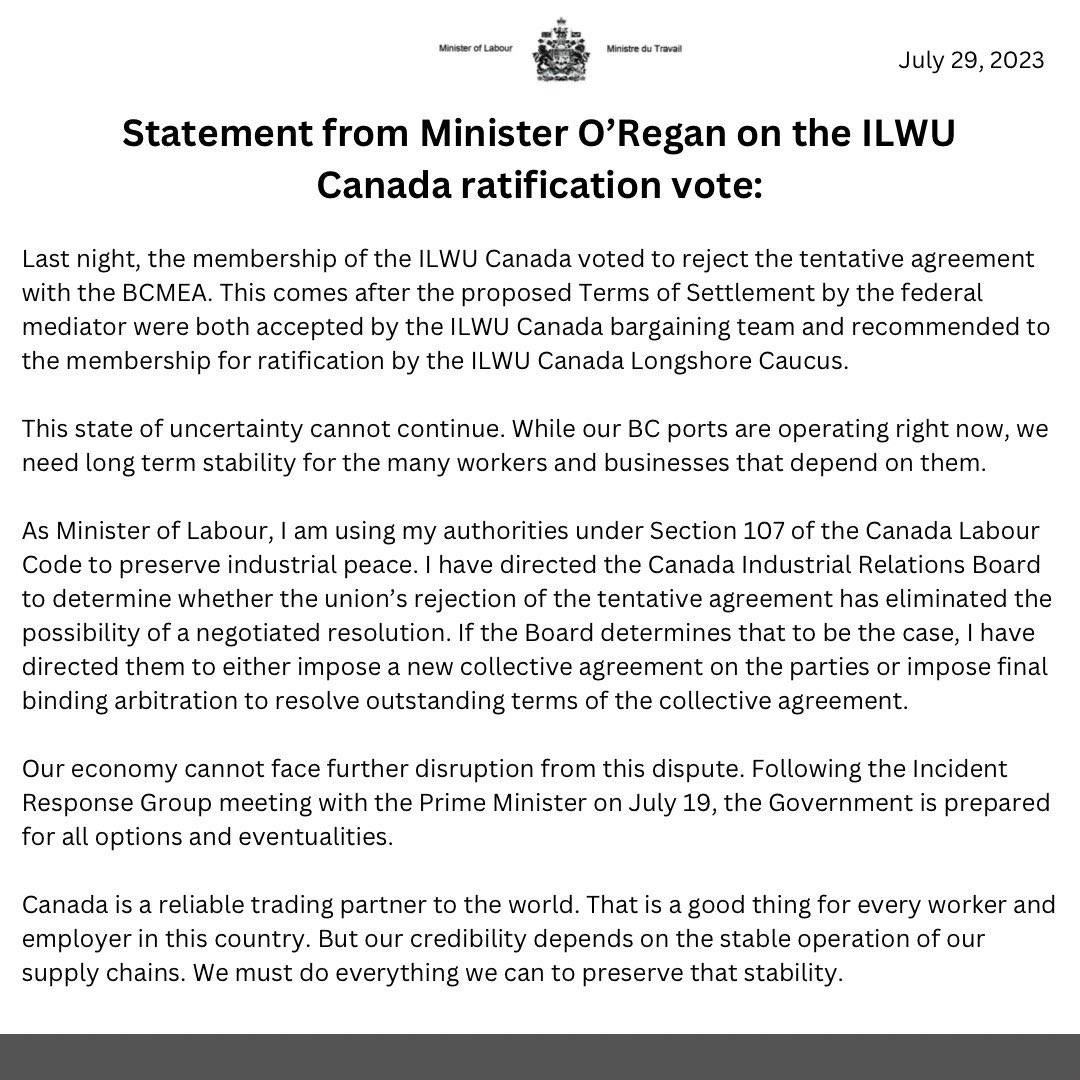 Seamus O'Regan Jr tweet media