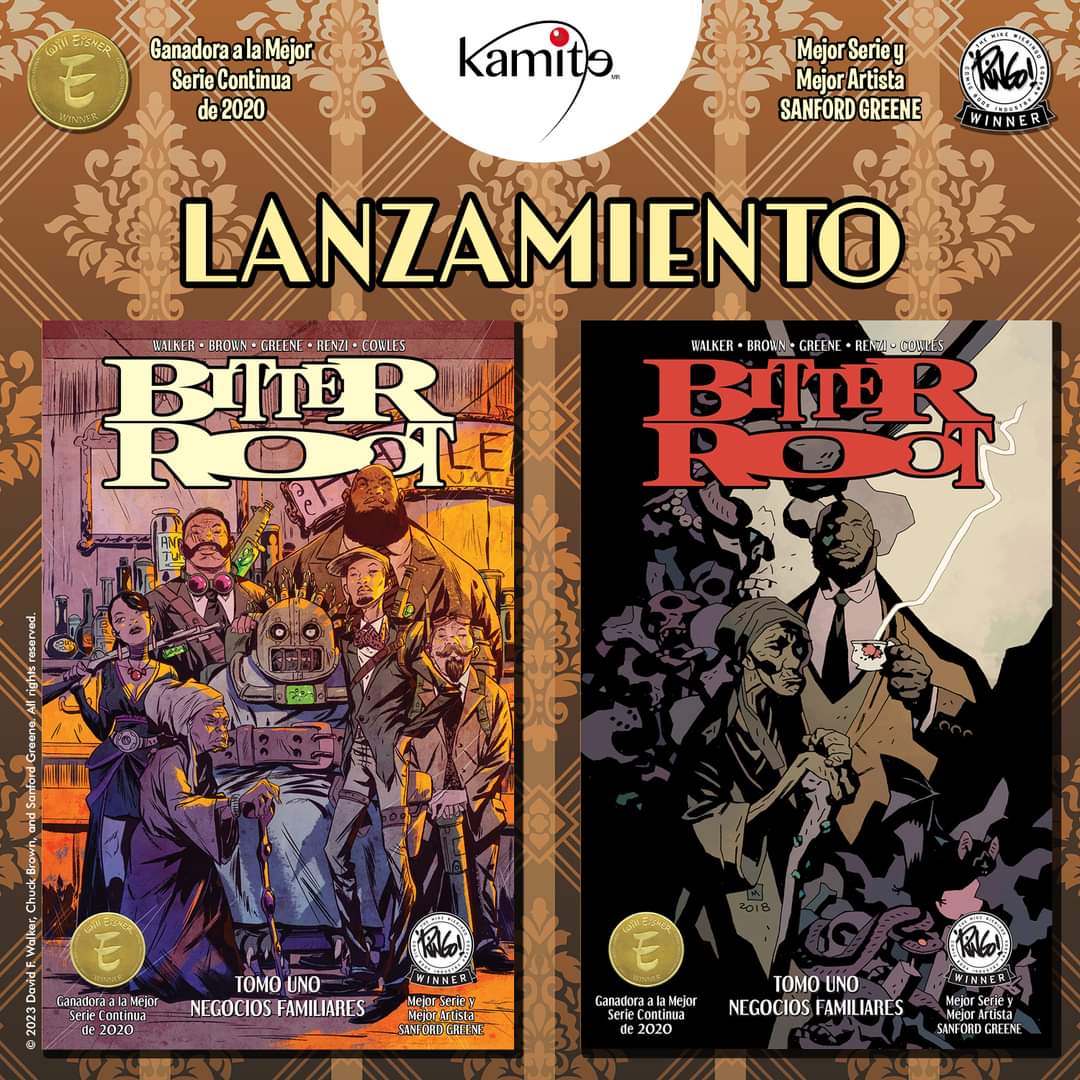 lacovachamx's tweet photo. Editorial @Kamite5 anuncia #BitterRot, serie creada por DAVID F. WALKER y SANFORD GREENE (Power Man and Iron Fist), junto al veterano del cómic independiente CHUCK BROWN (Trench Coats, Cigarettes and Shotguns) y ganadora del Eisner a mejor serie continua en 2020.
#ñoñoticias 1/2 https://t.co/nRYjp04CzK