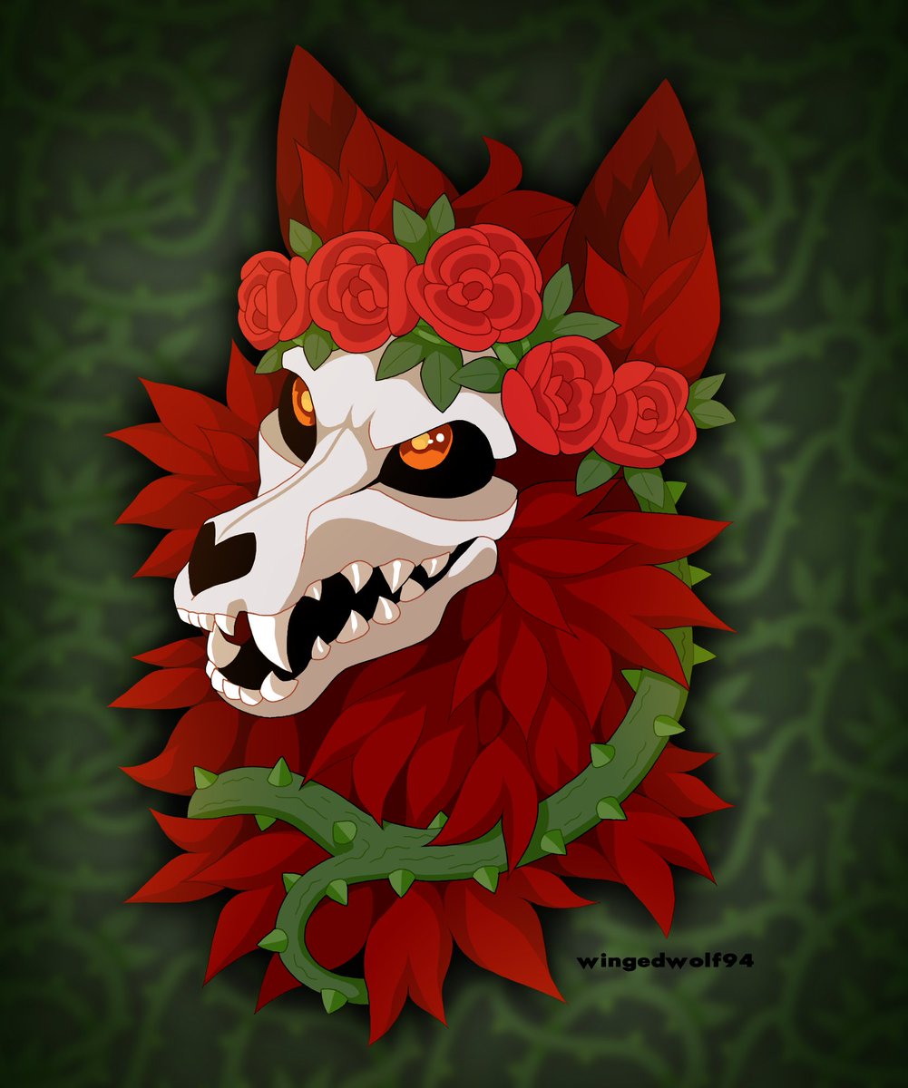 SEAR the skull beast! Really enjoyed working with the rose theme.