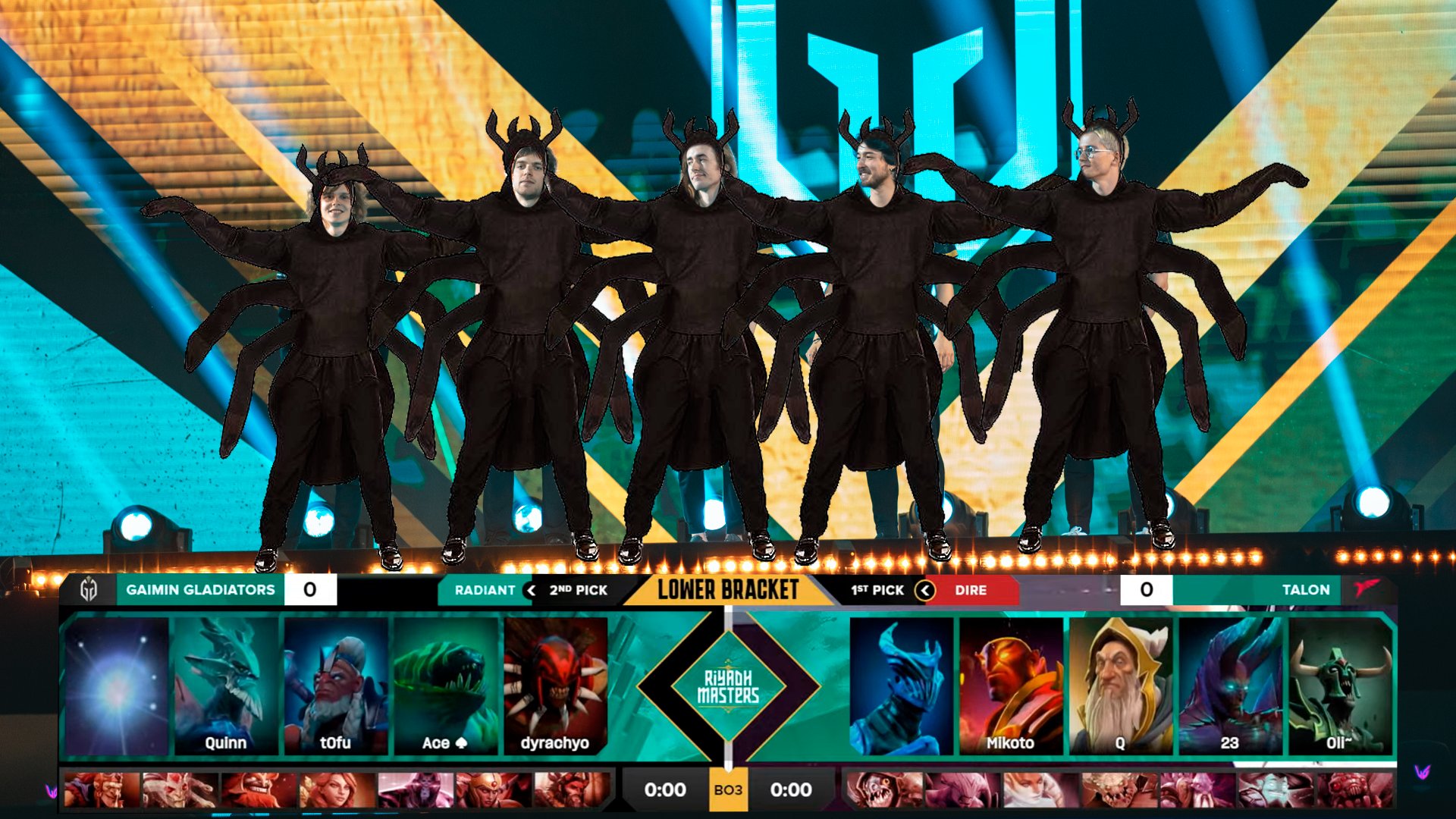 GG versus Talon in game one at Riyadh Masters 