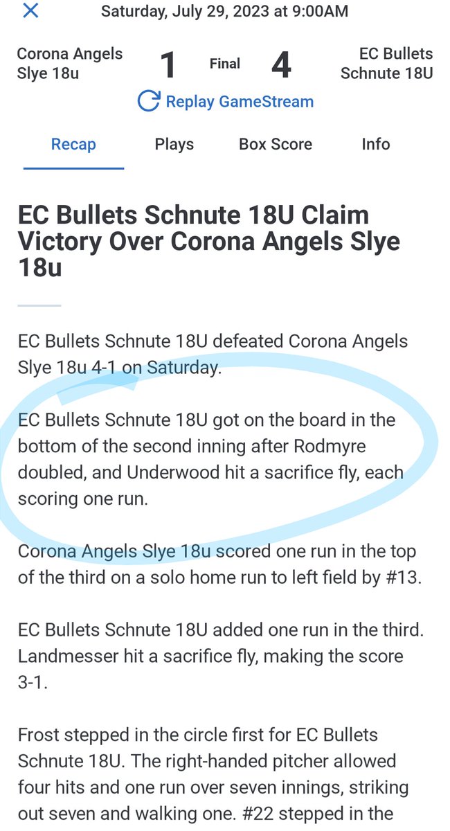 SageRodmyre's tweet photo. We're going to the 'SHIP! @krfrost05 dealt out 🔥and my @ecb18uSchnute played solid D all seven! @thealliancefp #grateful #uncommitted @ECBBagarose @TopPreps @triplecrownspts https://t.co/TyCJQAsXbe